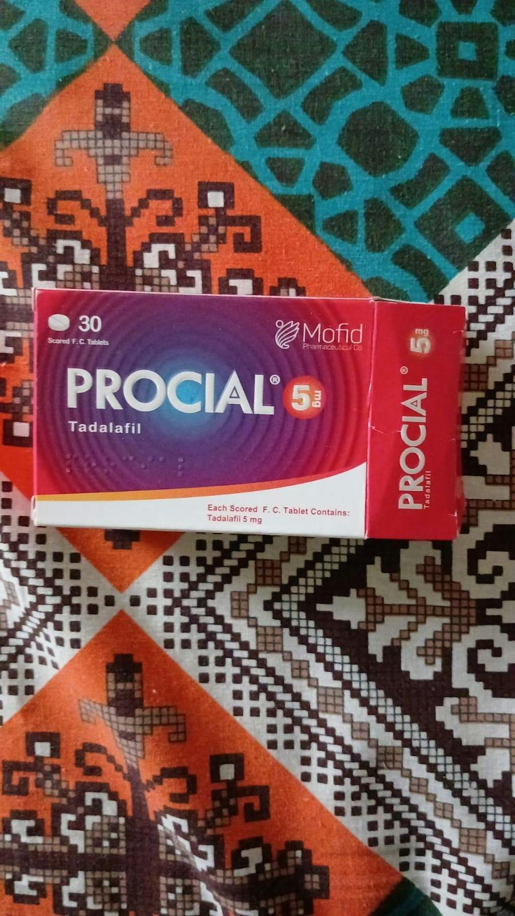 Procial 5mg(Tadalafil) Tablet - 30 Tab pack
