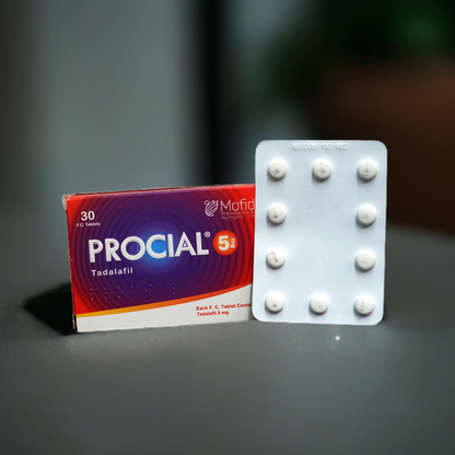 Procial 5mg(Tadalafil) Tablet - 30 Tab pack