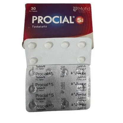 Procial 5mg(Tadalafil) Tablet - 30 Tab pack